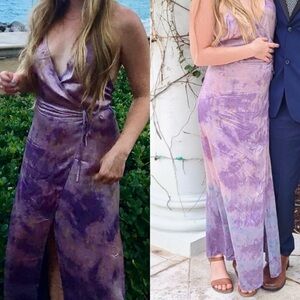 100% Silk maxi wrap dress! Hand dyed with plants 🌱